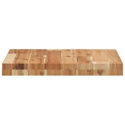 Dessus de table carré 40x40x4 cm bois massif d'acacia 