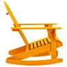Chaise à bascule de jardin Adirondack bois de sapin orange 
