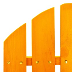 Chaise à bascule de jardin Adirondack bois de sapin orange 