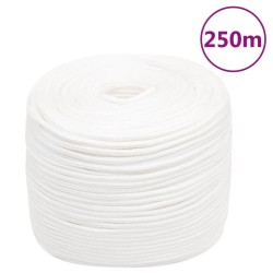Corde de bateau Blanc complet 6 mm 250 m Polypropylène 