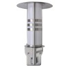 Lampe murale avec capteur Acier inoxydable Forme de pagode 
