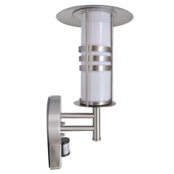 Lampe murale avec capteur Acier inoxydable Forme de pagode 