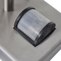 Lampe murale avec capteur Acier inoxydable Forme de pagode 