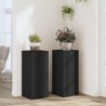 Supports pour plantes 2 pcs noir 30x30x70 cm bois d'ingénierie 