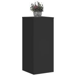 Supports pour plantes 2 pcs noir 30x30x70 cm bois d'ingénierie 