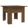 Table basse chêne marron 55x55x42 cm bois d'ingénierie 
