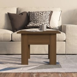Table basse chêne marron 55x55x42 cm bois d'ingénierie 
