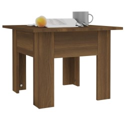 Table basse chêne marron 55x55x42 cm bois d'ingénierie 