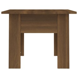 Table basse chêne marron 55x55x42 cm bois d'ingénierie 