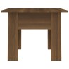 Table basse chêne marron 55x55x42 cm bois d'ingénierie 
