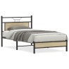 Cadre de lit sans matelas chêne sonoma 107x203 cm 