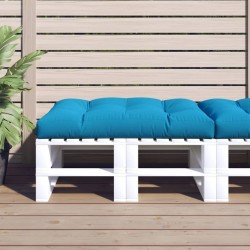 Coussin de palette bleu 120x80x12 cm tissu 