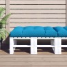 Coussin de palette bleu 120x80x12 cm tissu 