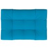 Coussin de palette bleu 120x80x12 cm tissu 
