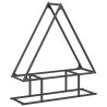 Portant de bois chauffage anthracite 80x25x90 cm 