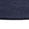 Napperons 6 pcs Bleu marine Plain 38 cm Rond Coton  