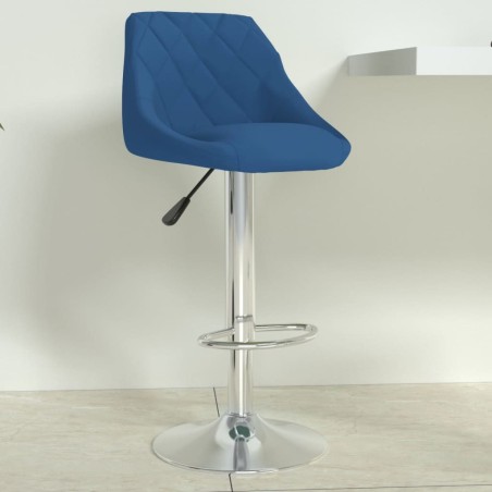 Tabouret de bar Bleu Velours 
