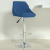 Tabouret de bar Bleu Velours 