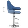Tabouret de bar Bleu Velours 