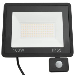 Projecteur à LED avec capteur 100 W Blanc froid 