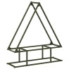 Portant de bois chauffage vert olive 80x25x90 cm 