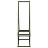 Portant de bois chauffage vert olive 80x25x90 cm 