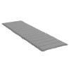 Coussin de chaise longue gris 200x70x3 cm tissu oxford 