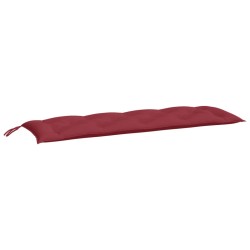 Coussin de banc de jardin rouge bordeaux 150x50x7 cm 