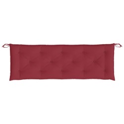 Coussin de banc de jardin rouge bordeaux 150x50x7 cm 
