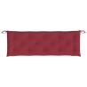 Coussin de banc de jardin rouge bordeaux 150x50x7 cm 