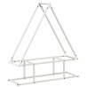 Portant de bois chauffage blanc 80x25x90 cm 