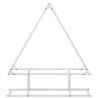 Portant de bois chauffage blanc 80x25x90 cm 