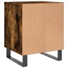 Table de chevet chêne fumé 40x35x50 cm bois d’ingénierie 