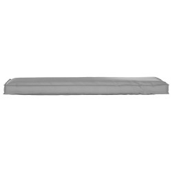 Coussin de Palette pour Banc Gris 140x40x8 cm Tissu Oxford 