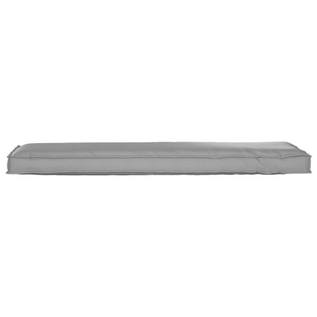 Coussin de Palette pour Banc Gris 140x40x8 cm Tissu Oxford 