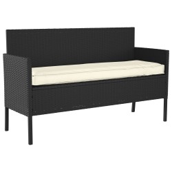 Coussin de palette pour banc crème 140x40x8 cm tissu Oxford 