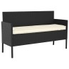 Coussin de palette pour banc crème 140x40x8 cm tissu Oxford 