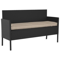 Coussin de Palette pour Banc Taupe 140x40x8 cm en Tissu Oxford 