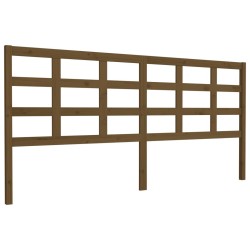 Tête de lit Marron miel 205,5x4x100 cm Bois massif de pin 