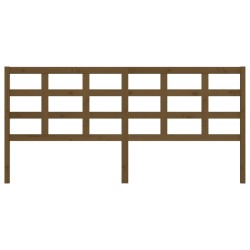 Tête de lit Marron miel 205,5x4x100 cm Bois massif de pin 