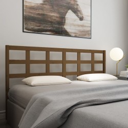Tête de lit Marron miel 205,5x4x100 cm Bois massif de pin 