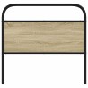 Tête de lit chêne sonoma 107 cm acier et bois d'ingénierie 
