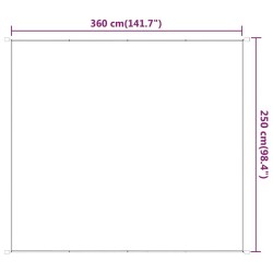 Auvent vertical Blanc 250x360 cm Tissu oxford 