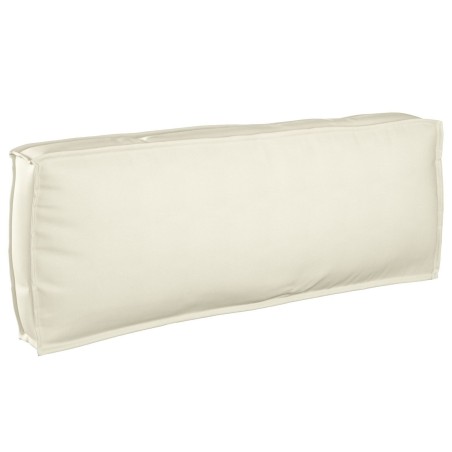 Ensemble de coussins de palette de 2 pièces Crème en tissu Oxford 