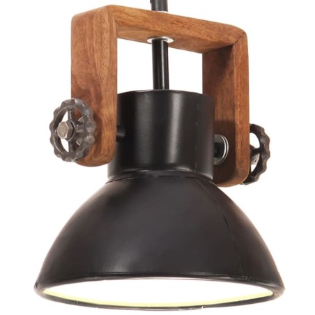 Lampe suspendue industrielle 25 W Noir Rond 19 cm E27 