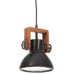 Lampe suspendue industrielle 25 W Noir Rond 19 cm E27 