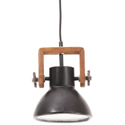 Lampe suspendue industrielle 25 W Noir Rond 19 cm E27 