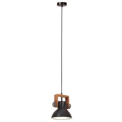 Lampe suspendue industrielle 25 W Noir Rond 19 cm E27 