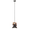 Lampe suspendue industrielle 25 W Noir Rond 19 cm E27 