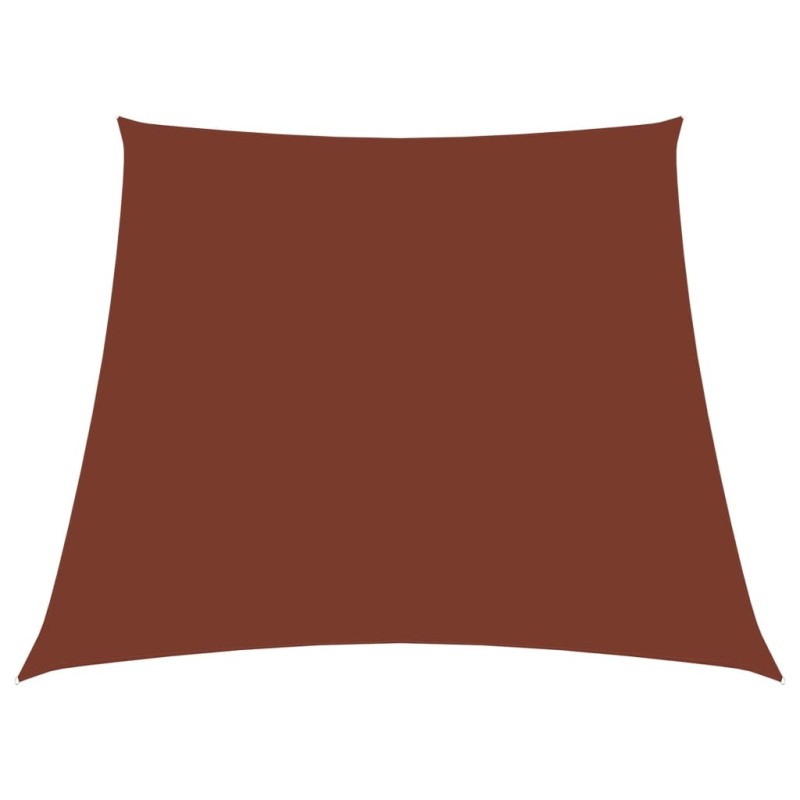 Voile de parasol Tissu Oxford trapèze 3/4x3 m Terre cuite 